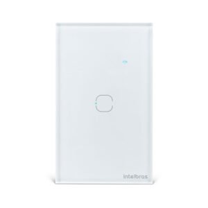 Interruptor Inteligente Wi-Fi Touch 1 tecla Branco EIW 1001 Intelbras