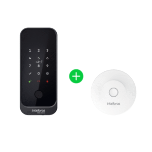 Kit Fechadura Inteligente de Sobrepor MFD 2020 D com Hub MCA 1002 Intelbras